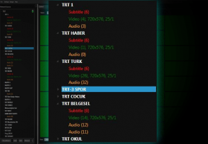 Multiple program transport stream (MPTS) or single program transport stream (SPTS) sources can be selected.